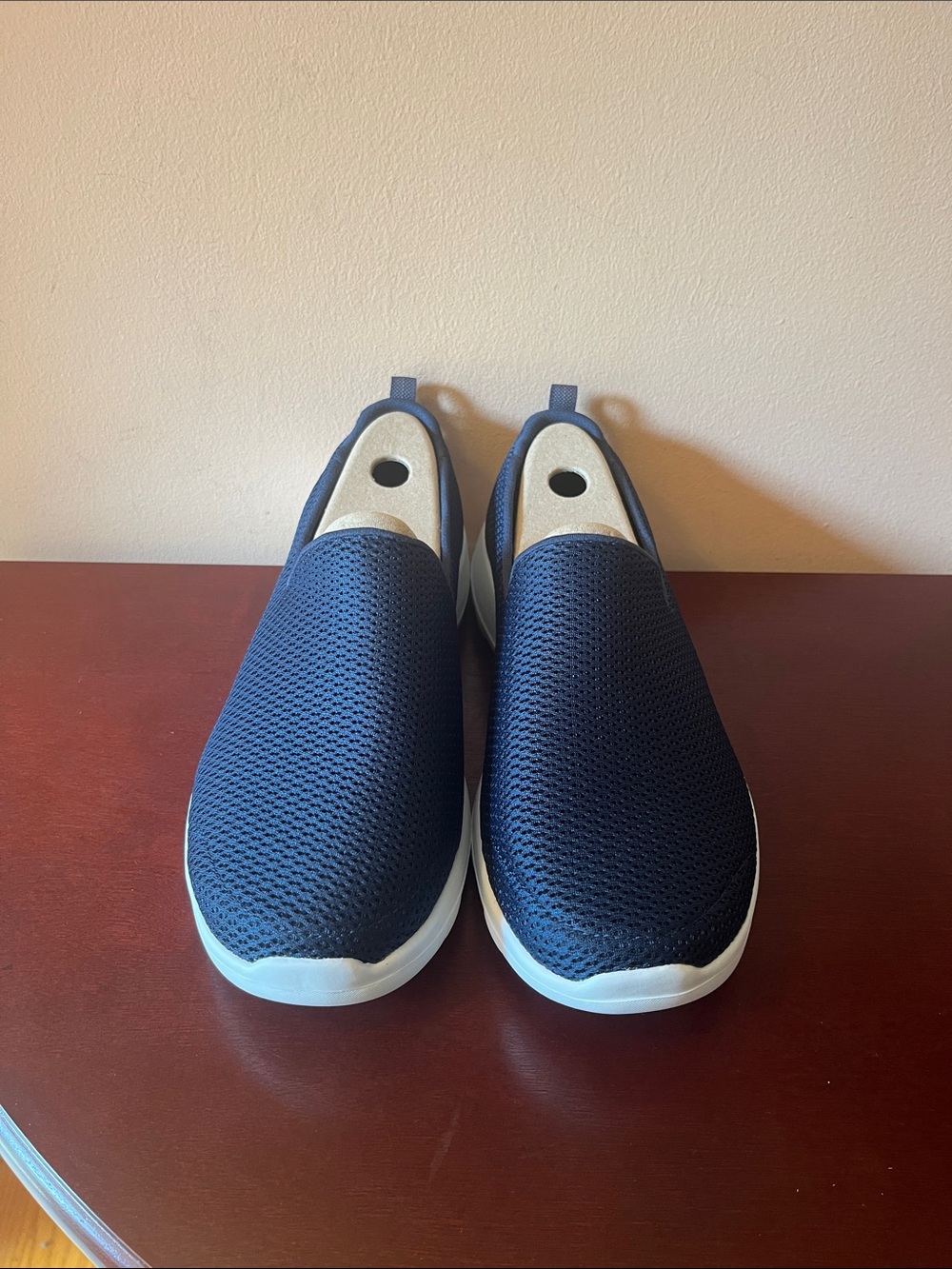 Skechers Women's Navy Slip-On Mesh Loafers